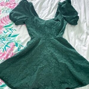 Altar'd State Forest Green Mini Dress